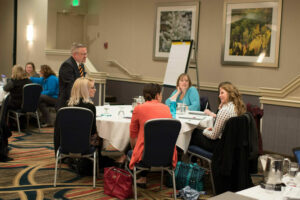 group of attendees at a conference