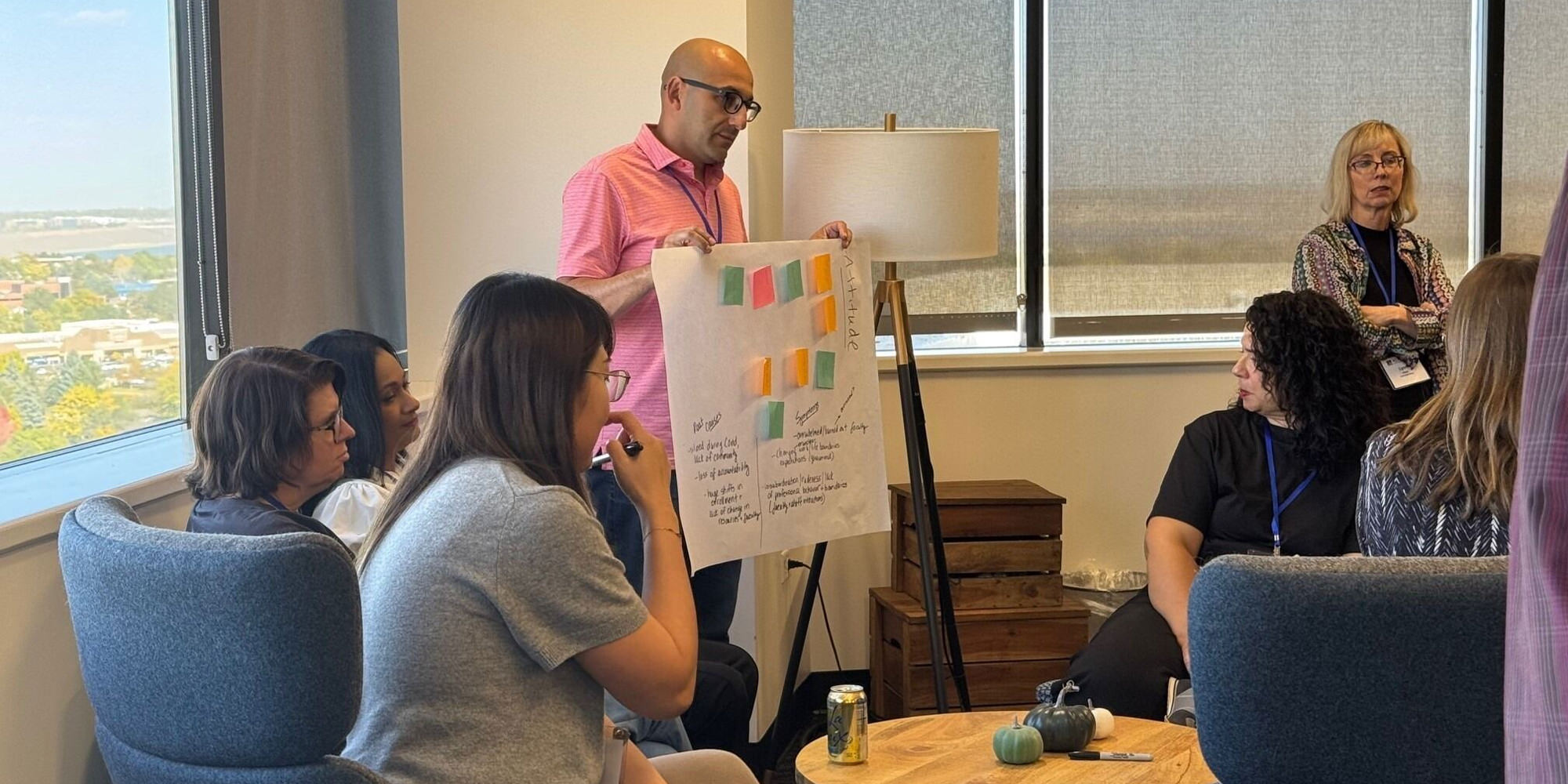 People doing an activity at an Academic Impressions conference