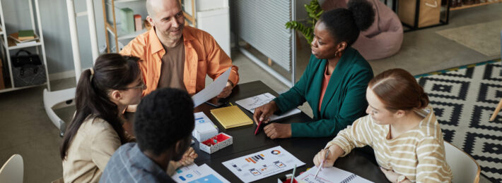 Image of a diverse collaboration meeting